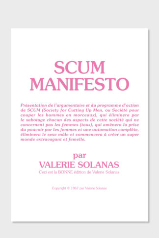 Scum Manifesto