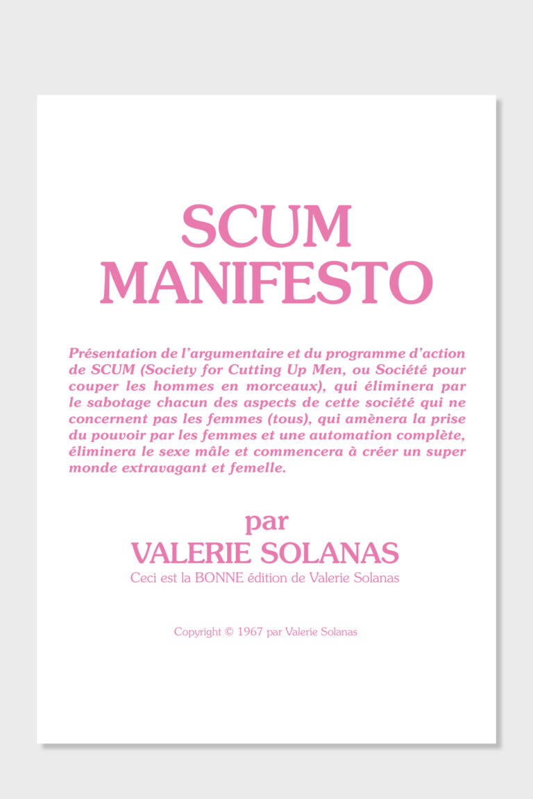Scum Manifesto
